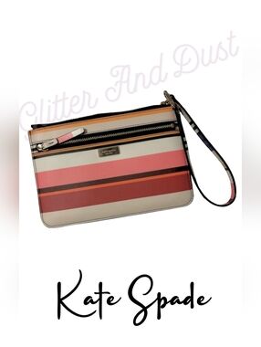 Kate Spade Laurel Way Tinie Stripe Wristlet Bag